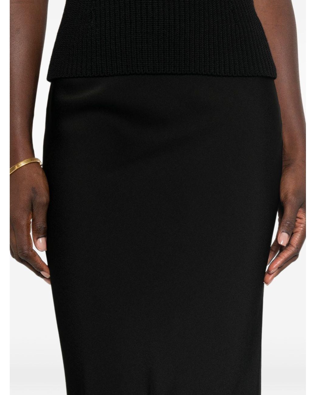 Fabiana Filippi Black Long Skirt
