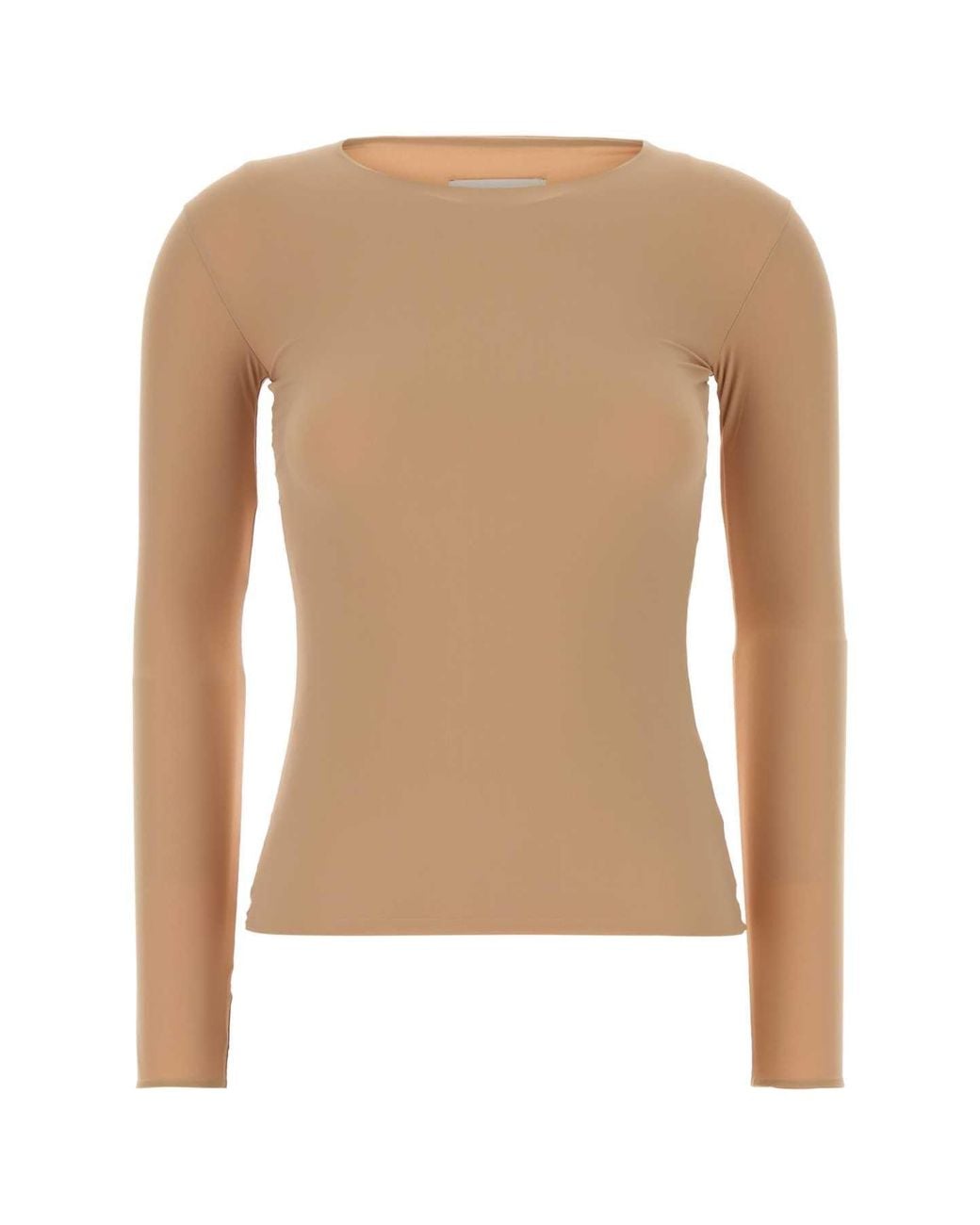 Jil Sander White Skin Stretch Nylon Top
