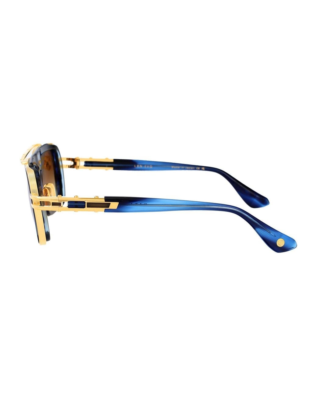 Dita Eyewear Brown Aviator Sunglasses Dts403 A 03 Blu Gld
