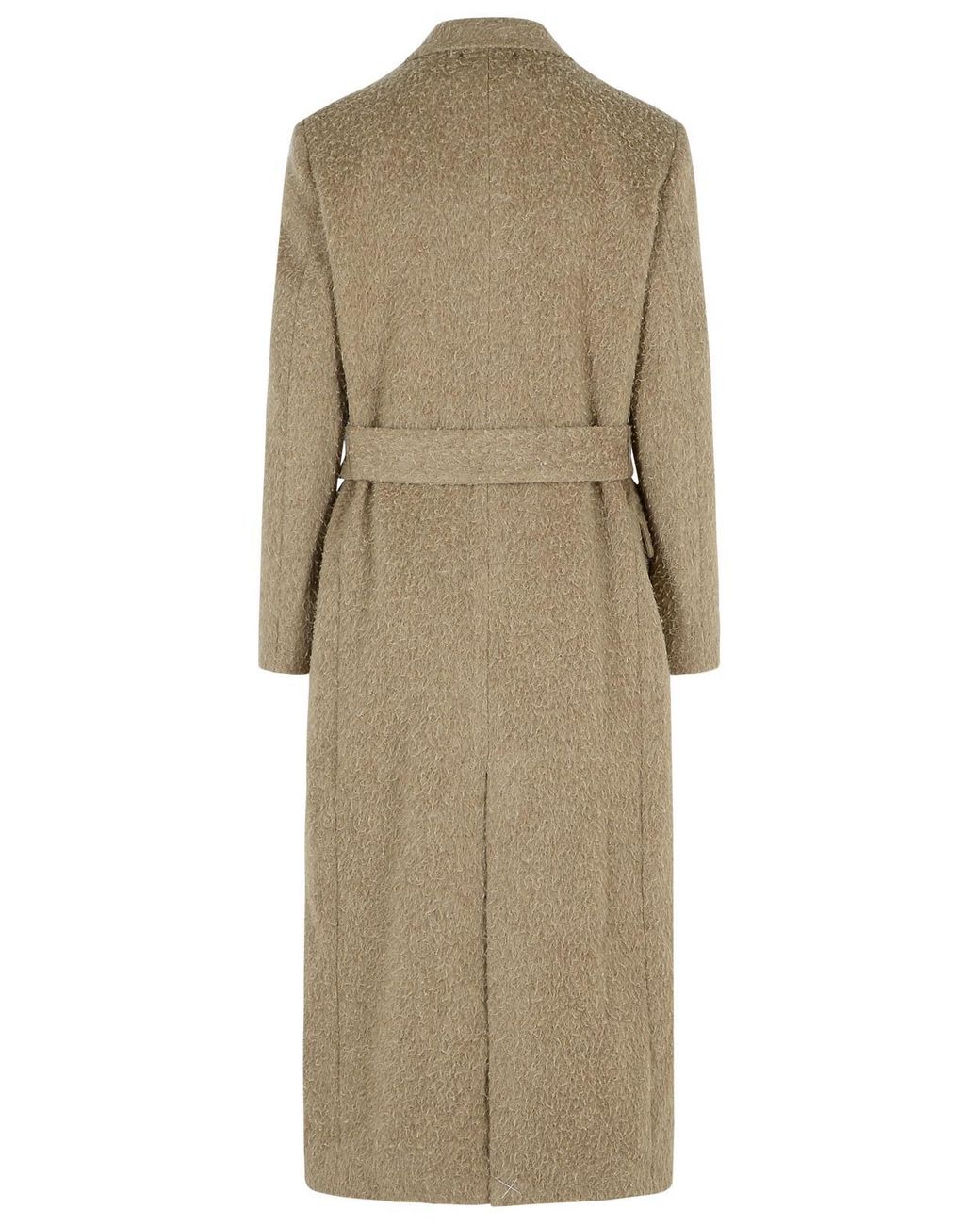 Golden Goose Deluxe Brand Natural Golden Gans Doppelbrustmantel in Beige Wollmischung