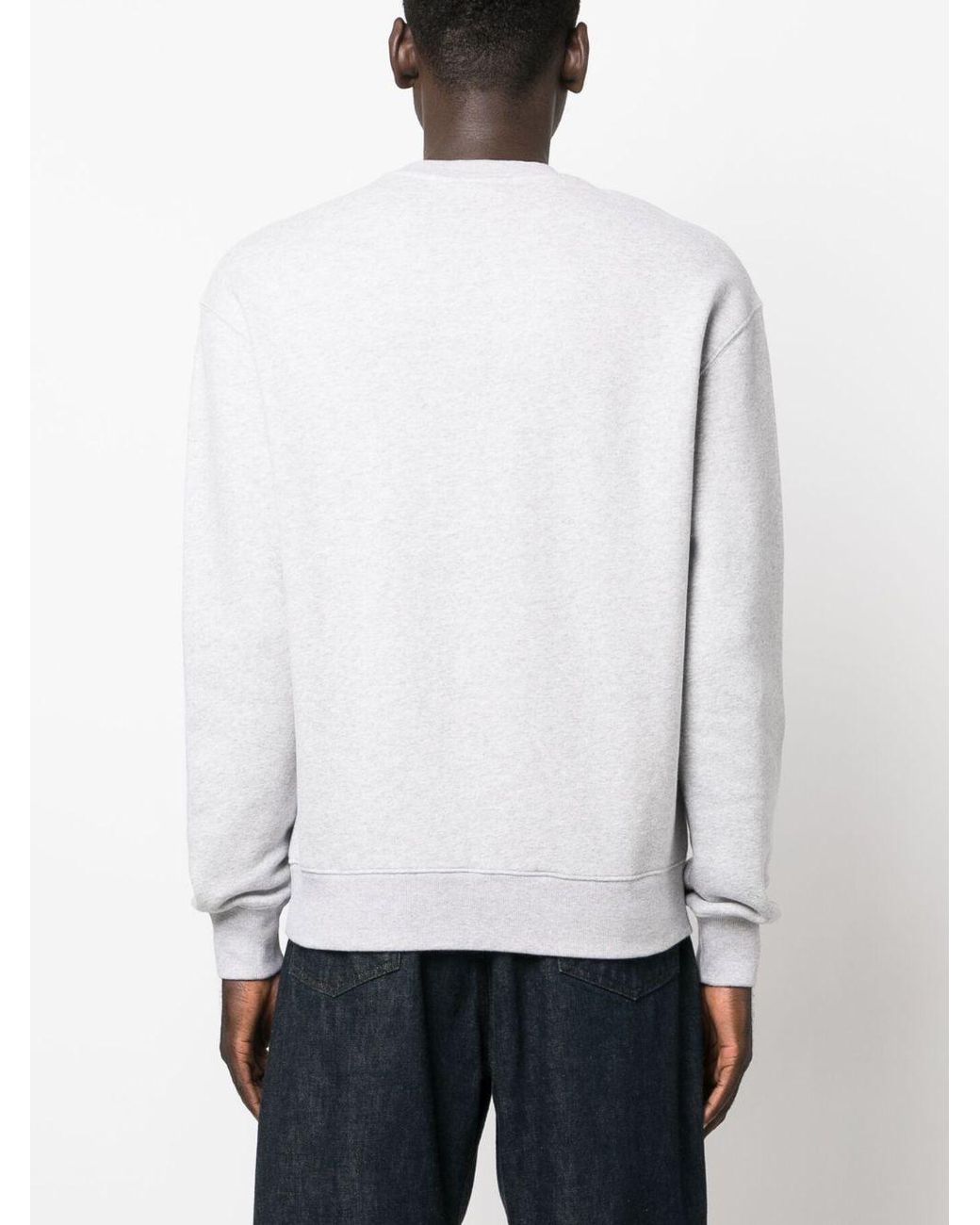 Maison Kitsuné Sweater Met Logoprint in het White voor heren