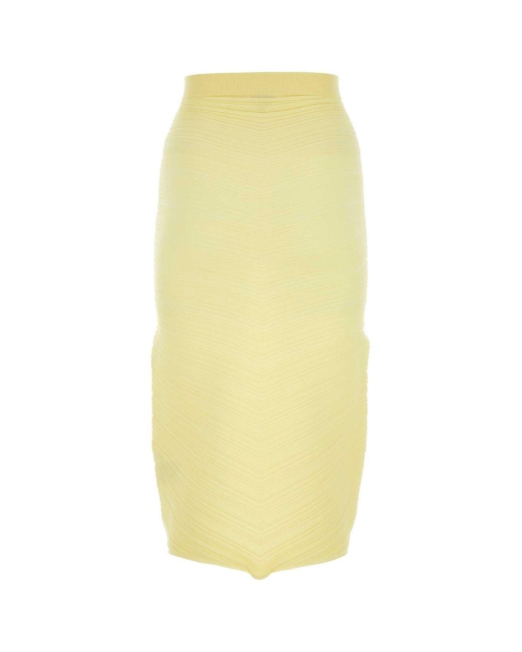 Bottega Veneta Yellow Bottega Veneta Stretch Cotton Blend Skirt