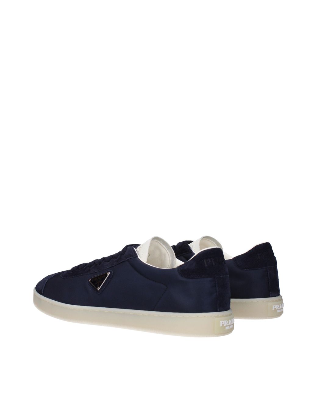 Prada Blue Sneakers Uomo Tessuto Blu for men