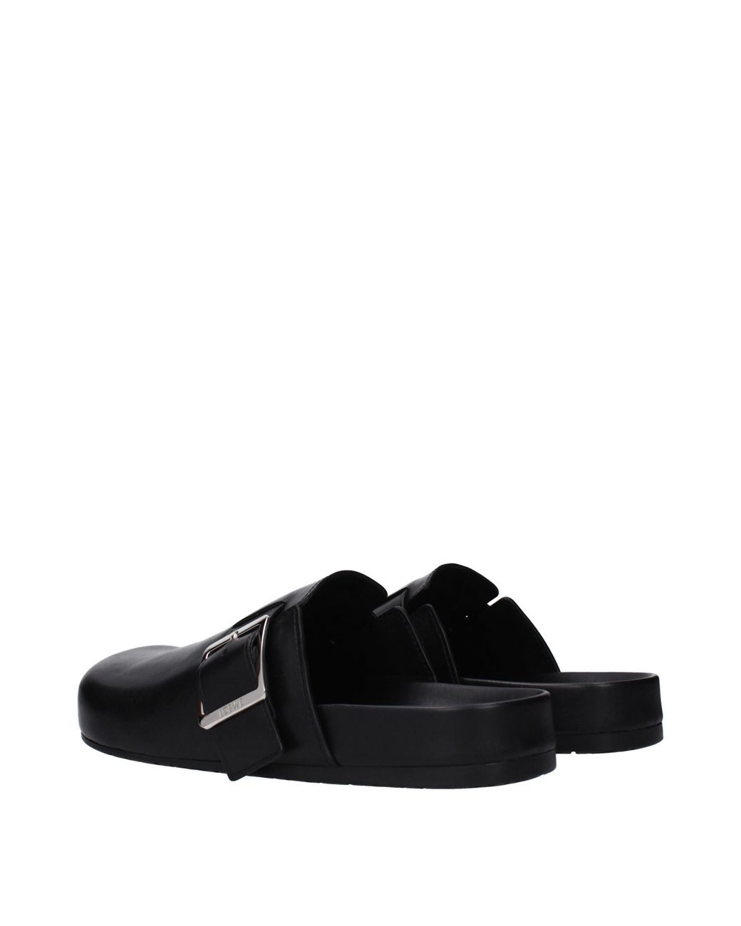Loewe Black Ciabatte E Zoccoli Ease Uomo Pelle Nero