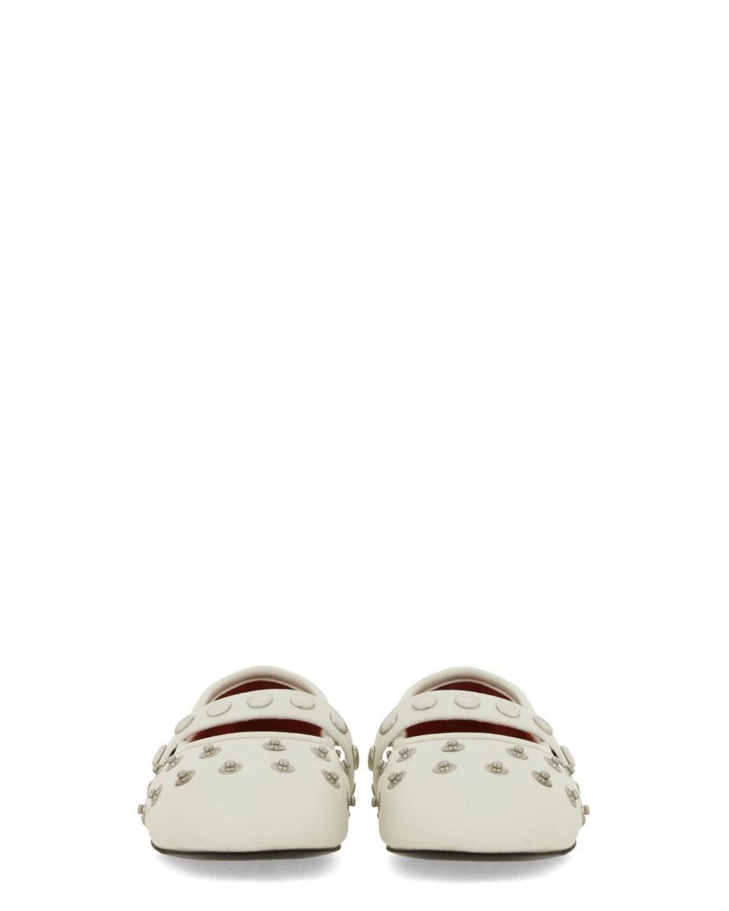 Stella McCartney White 'Ryder' Ballet Flats