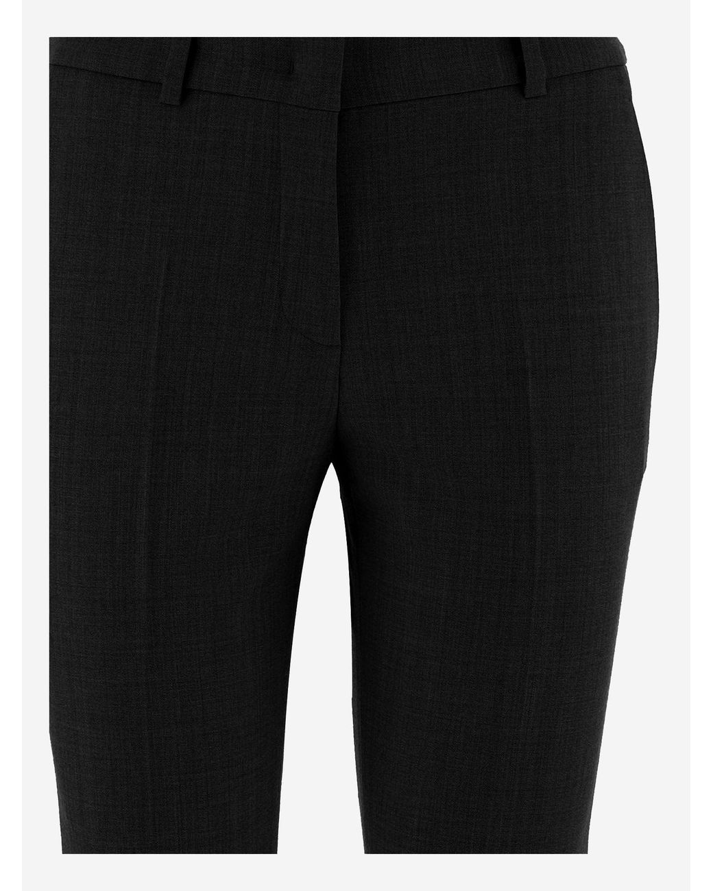 QL2 Donna Black Wool Blend Pants