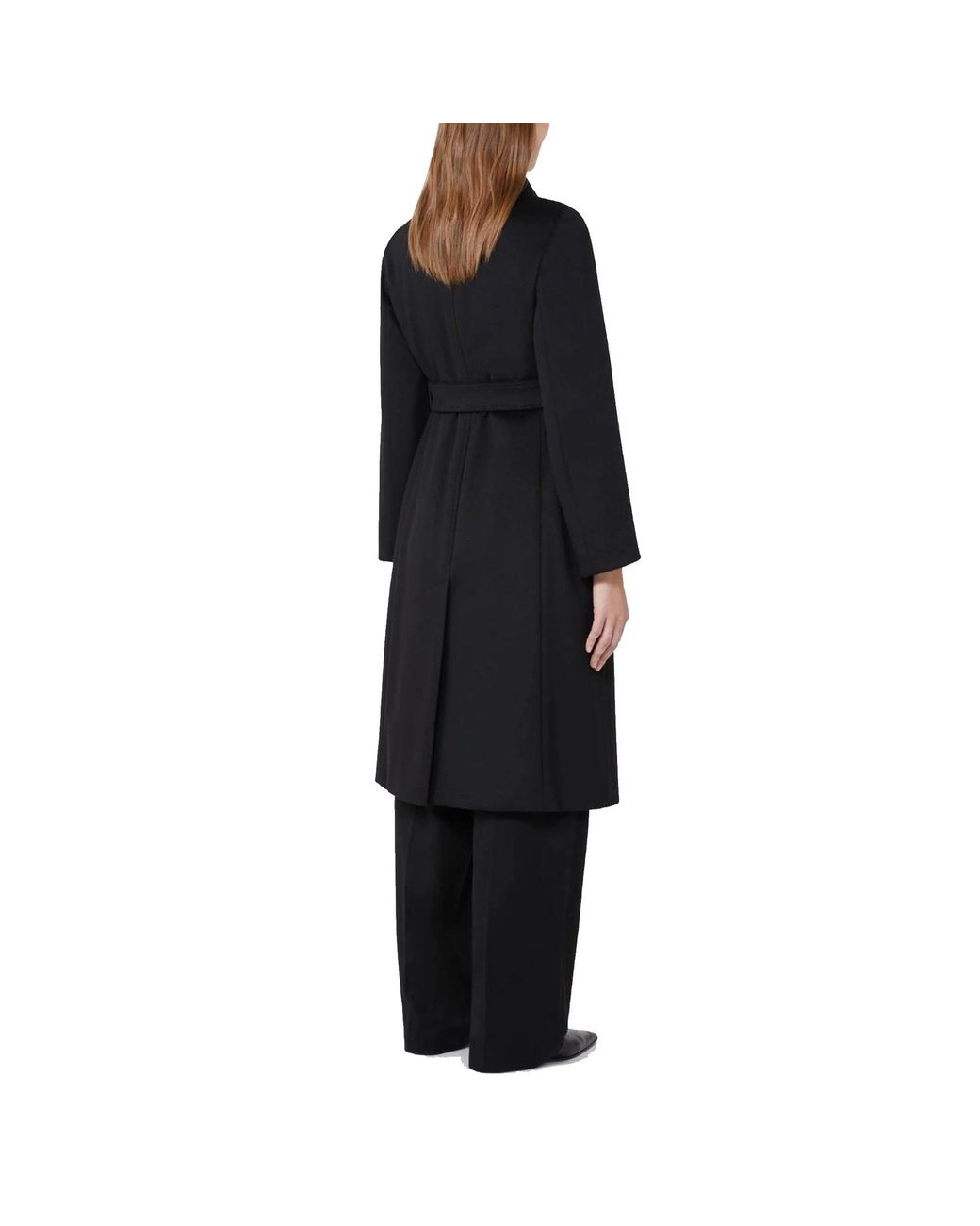 Max Mara Black Studio Bcollag Wool Coat