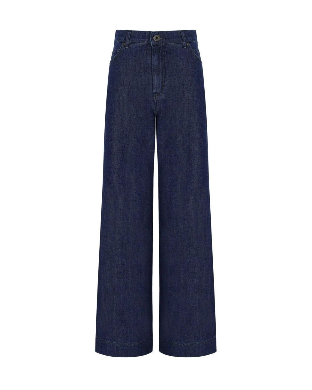 Weekend by Maxmara Blue Vega Dark Wide Leg Jeans