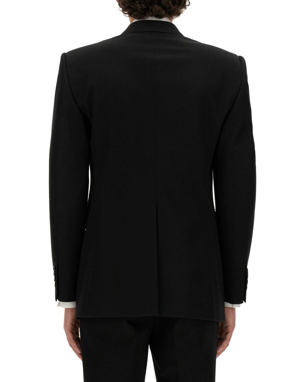 McQueen Black Double-Breasted Jacket