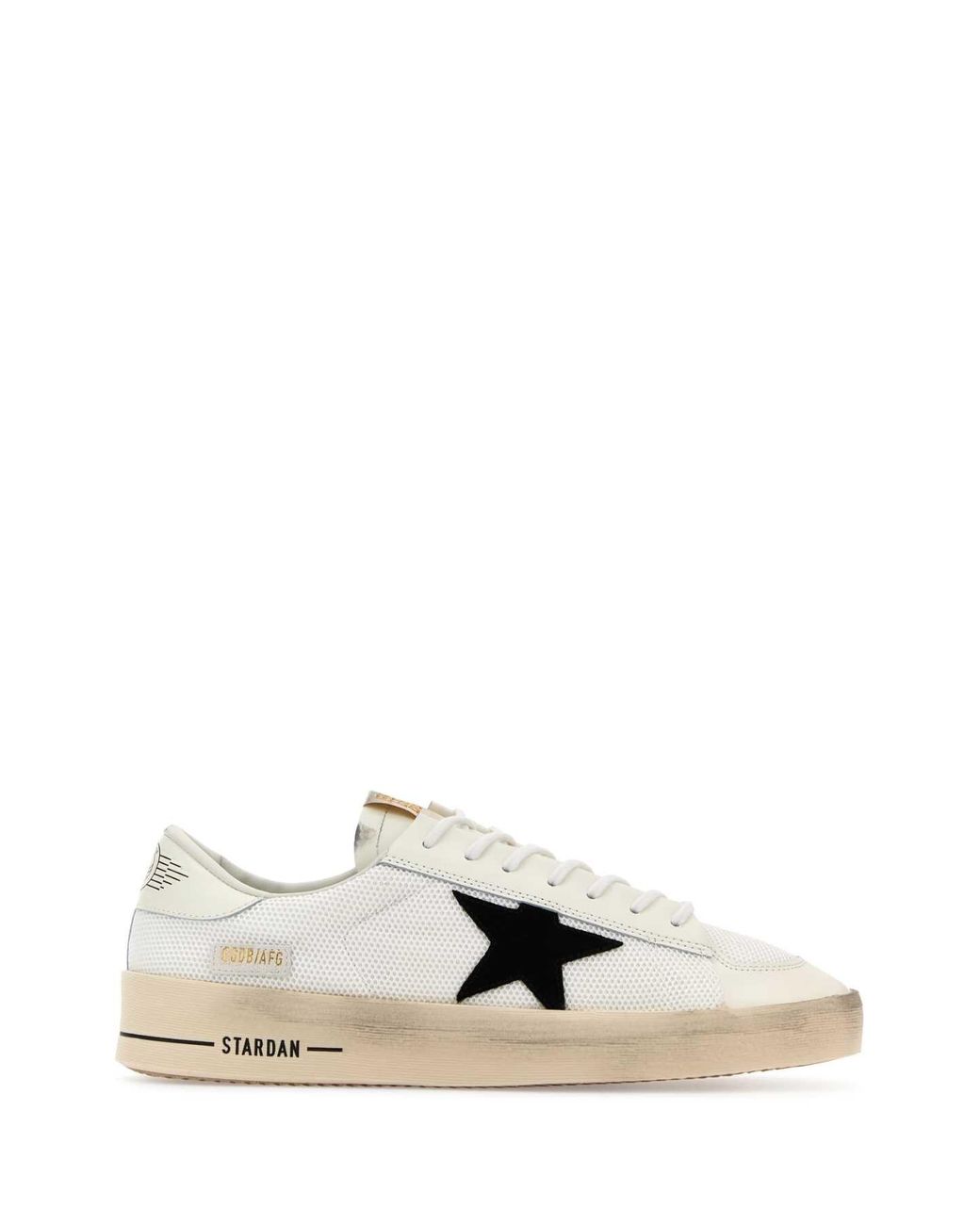 Golden Goose Deluxe Brand White Stardan Star Accented High-Top Sneakers for men