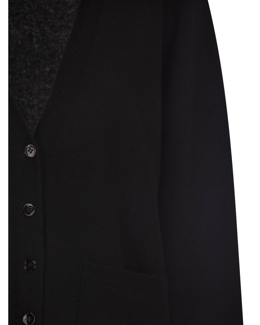 Vanisé Black Cashmere Cardigan