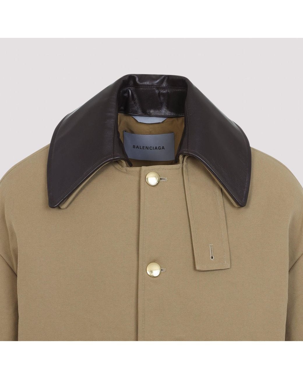 Balenciaga Green Double-Breasted Short Peacoat