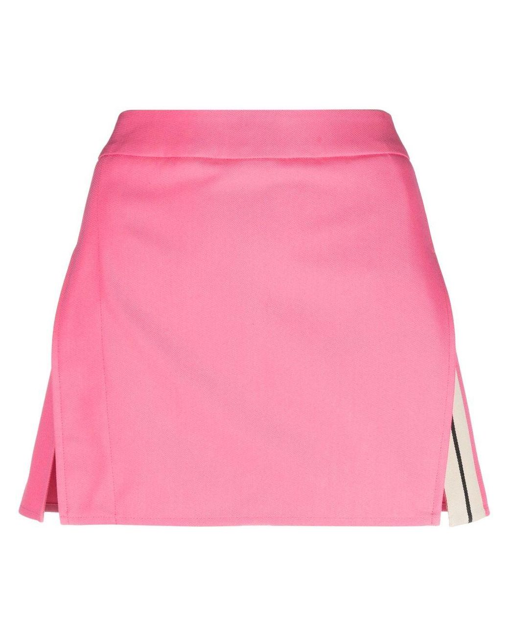 Palm Angels Pink Cotton Mini Skirt