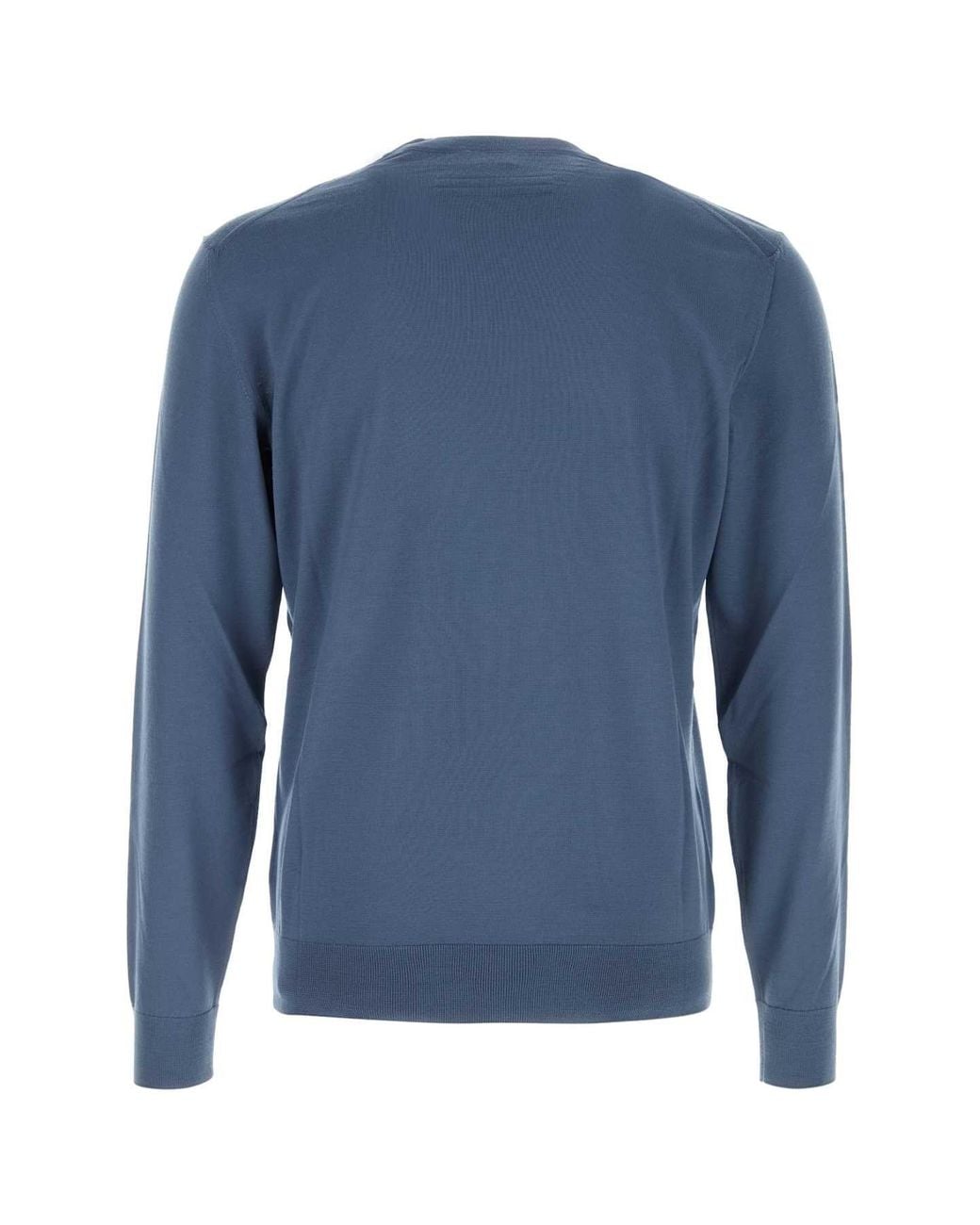 Zegna Blue Crew Neck Sweater for men
