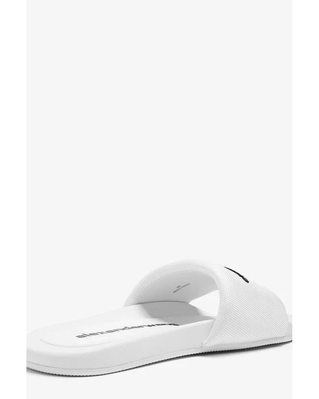 Alexander Wang White Leather Sandals