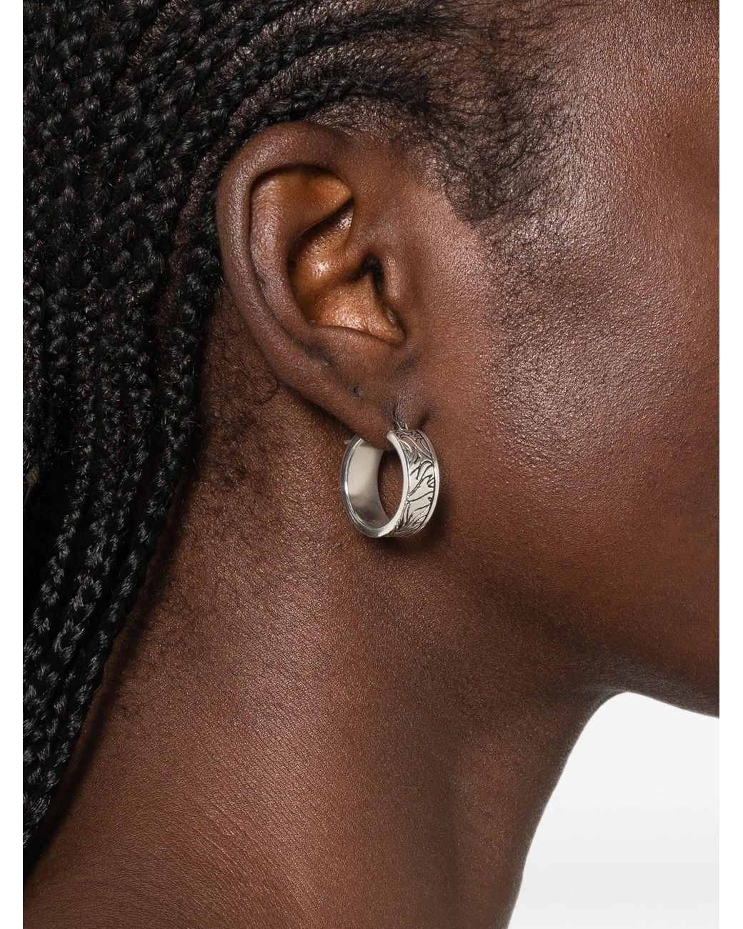 MM6 by Maison Margiela White Earrings
