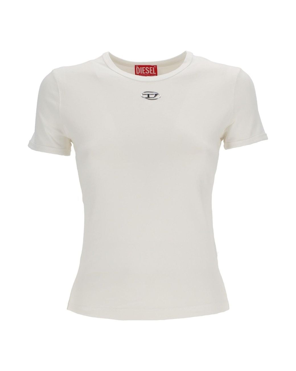 DIESEL White T Uncutieslong Od Maglietta