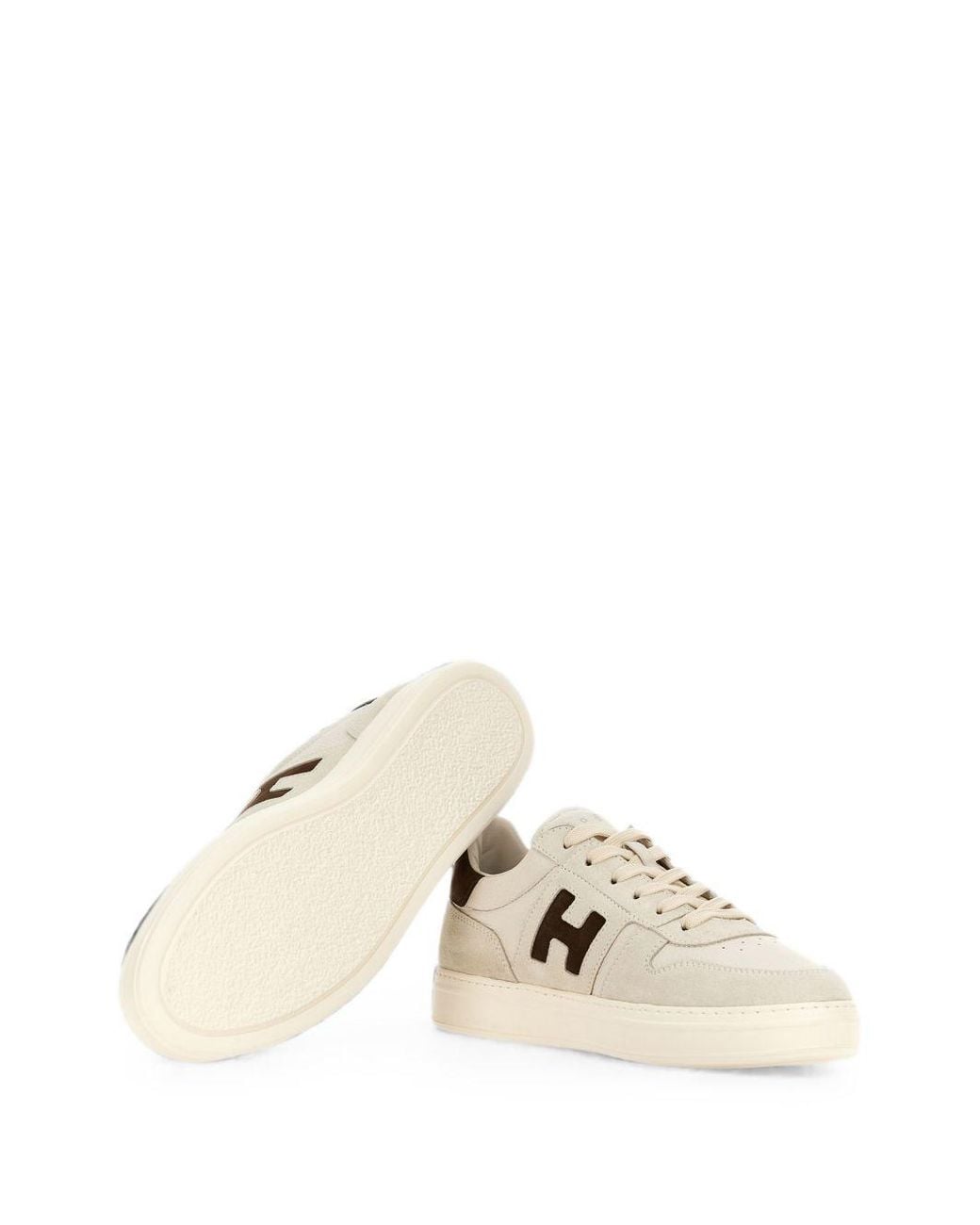 Hogan Natural H668 Leather Sneakers
