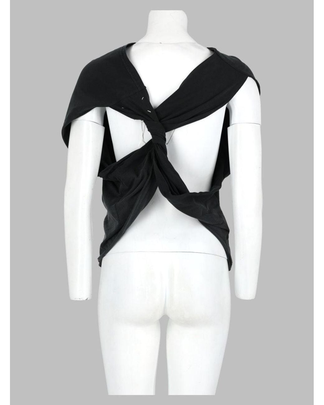 Maison Margiela Black Minimal-Detail Top