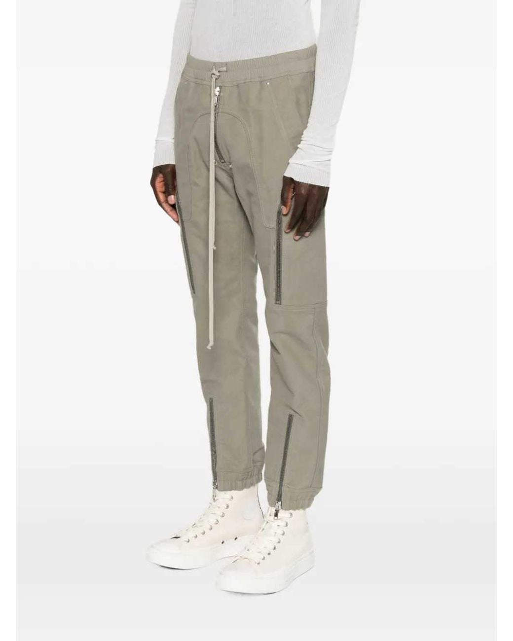 Rick Owens Gray Heizer Cargo Pants for men