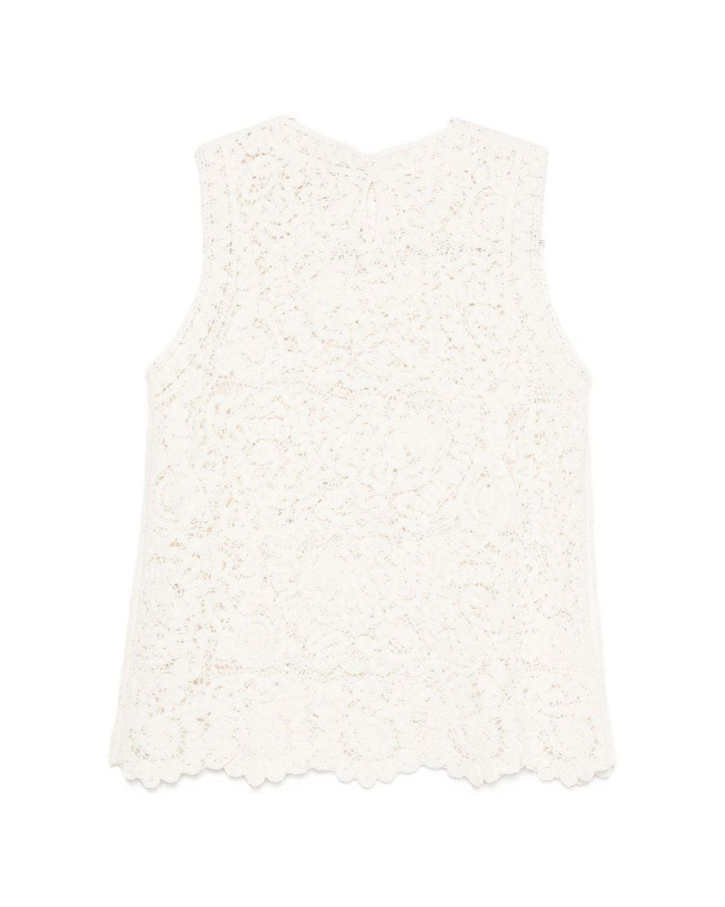 Semicouture White Kristia Vest