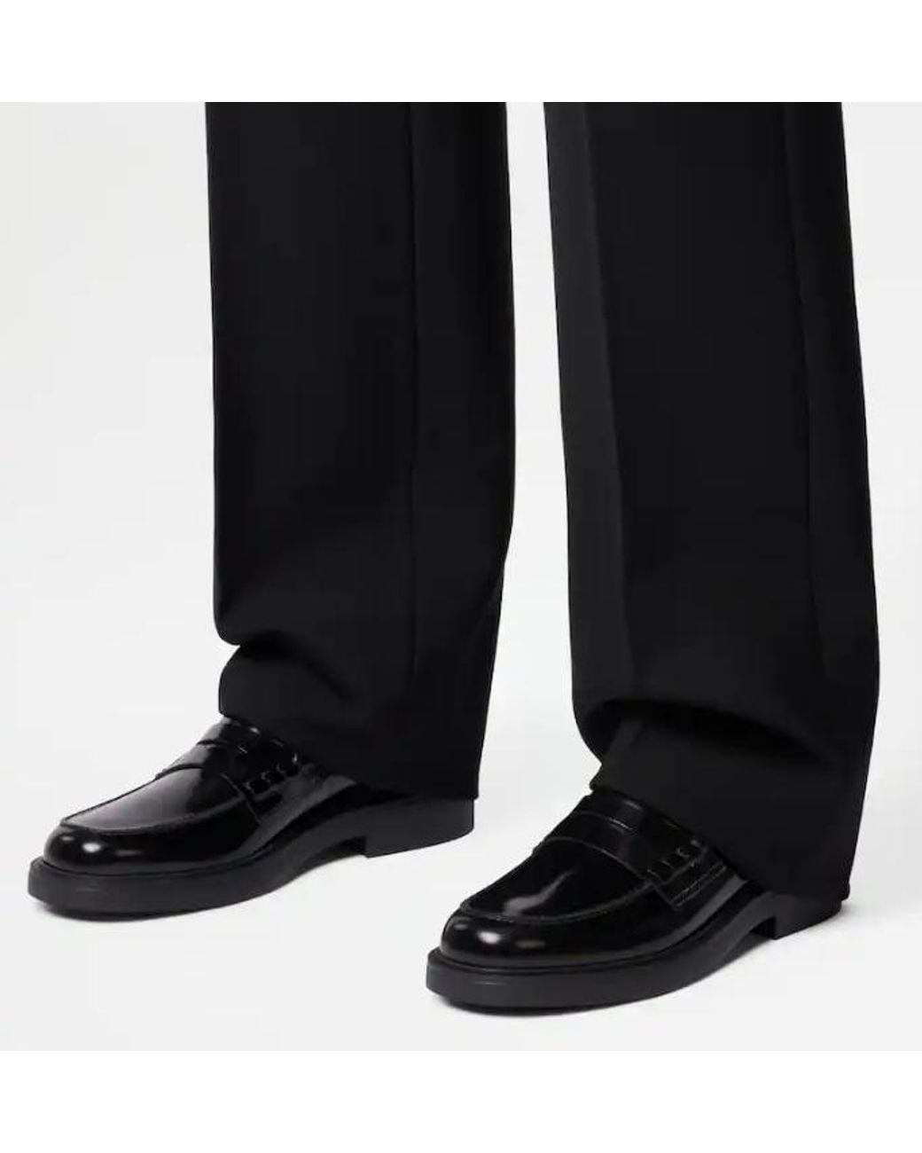 Tod's Black Leder-Loafer