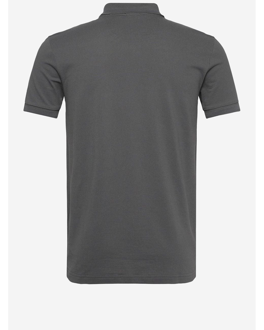 Boss Gray Cotton Polo Shirt With Logo for men
