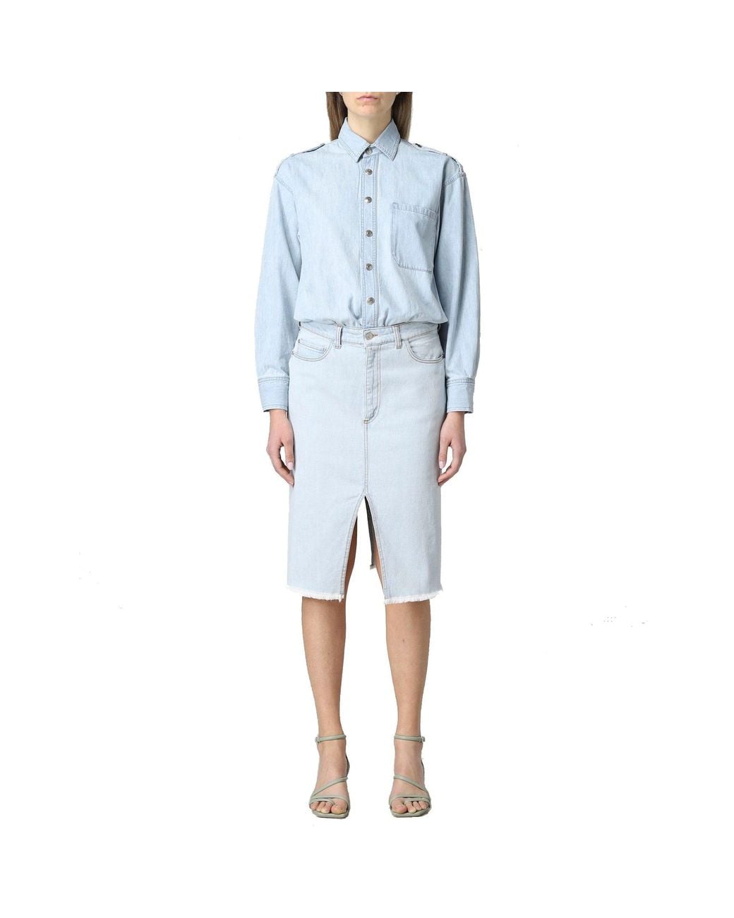 Stella McCartney Blue Shirt Dress