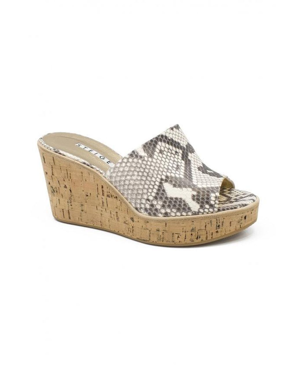 Walter Steiger White Platform Mules