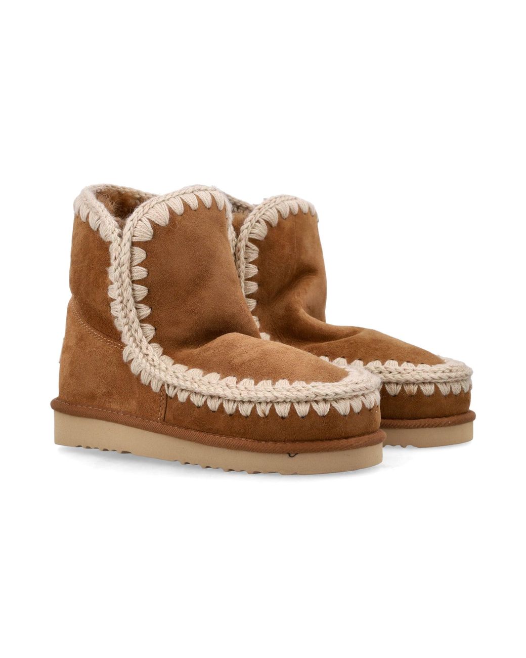 Mou Brown Flat Shoes