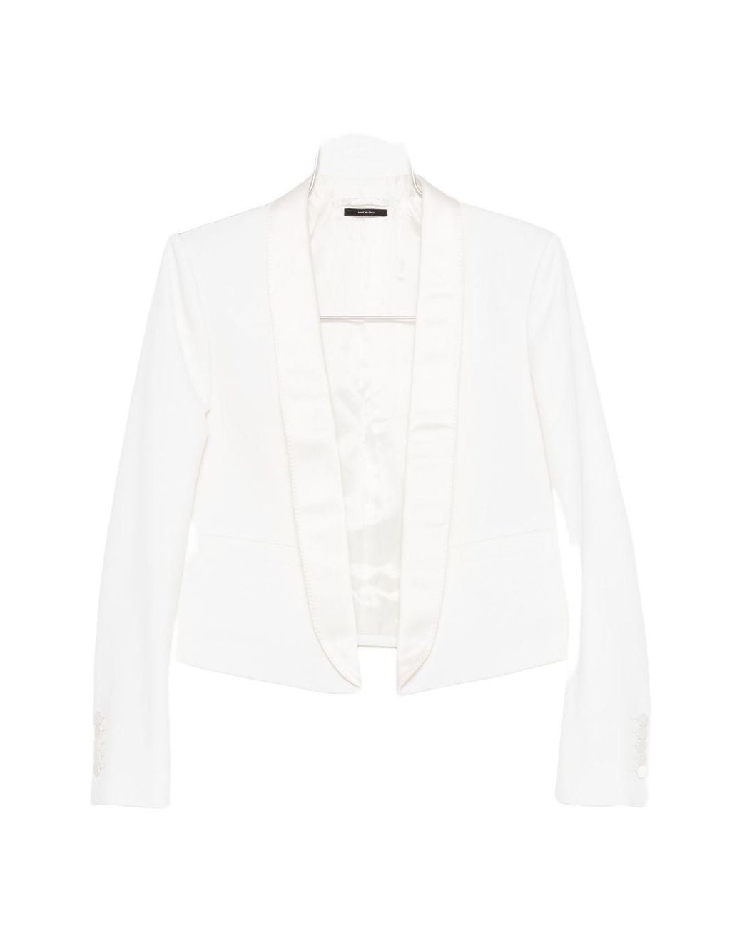 Tom Ford White Wool Tuxedo Jacket