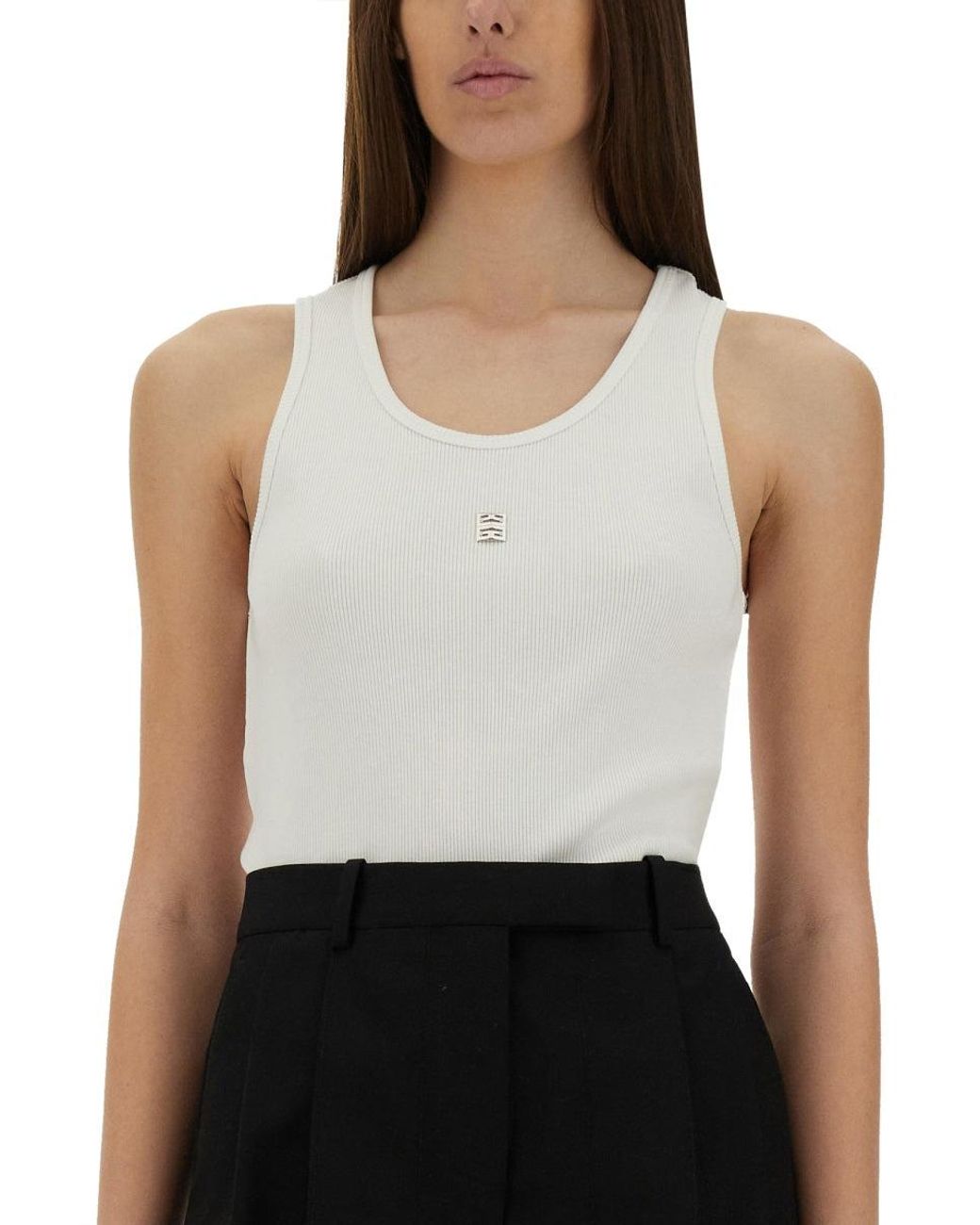 Givenchy White Tank Top With Logo