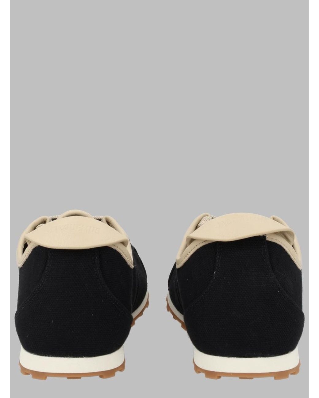 Jacquemus Black Sleek Low-Top Sneakers for men