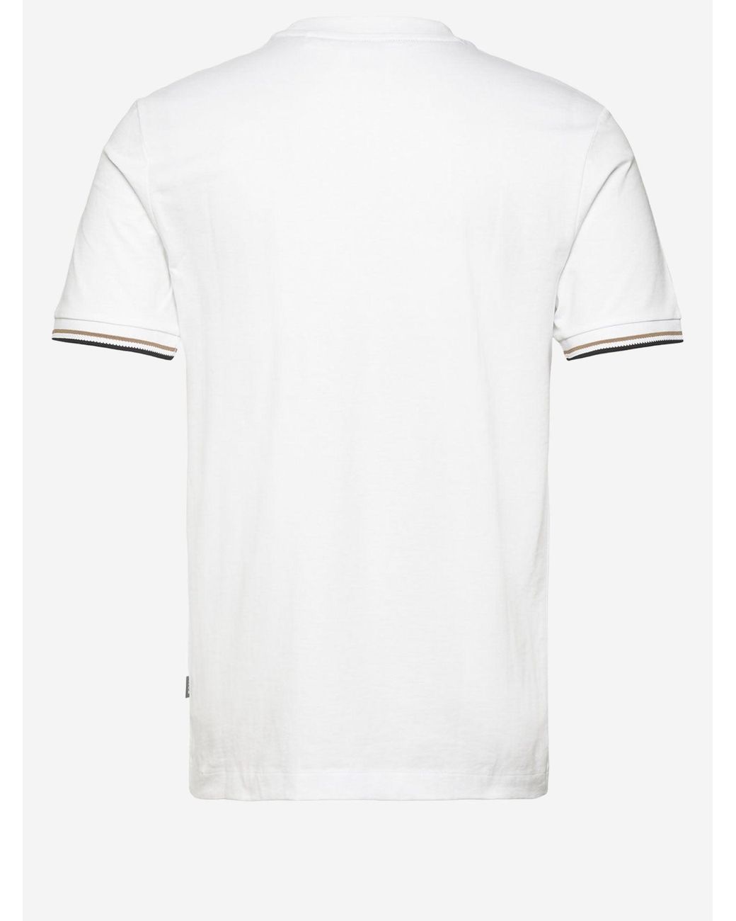 Boss White Cotton T Shirt