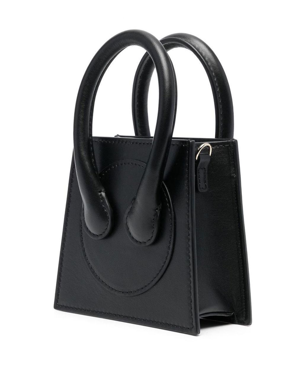 Az Factory By Ester Manas Black Leather Mini Crossbody Bag