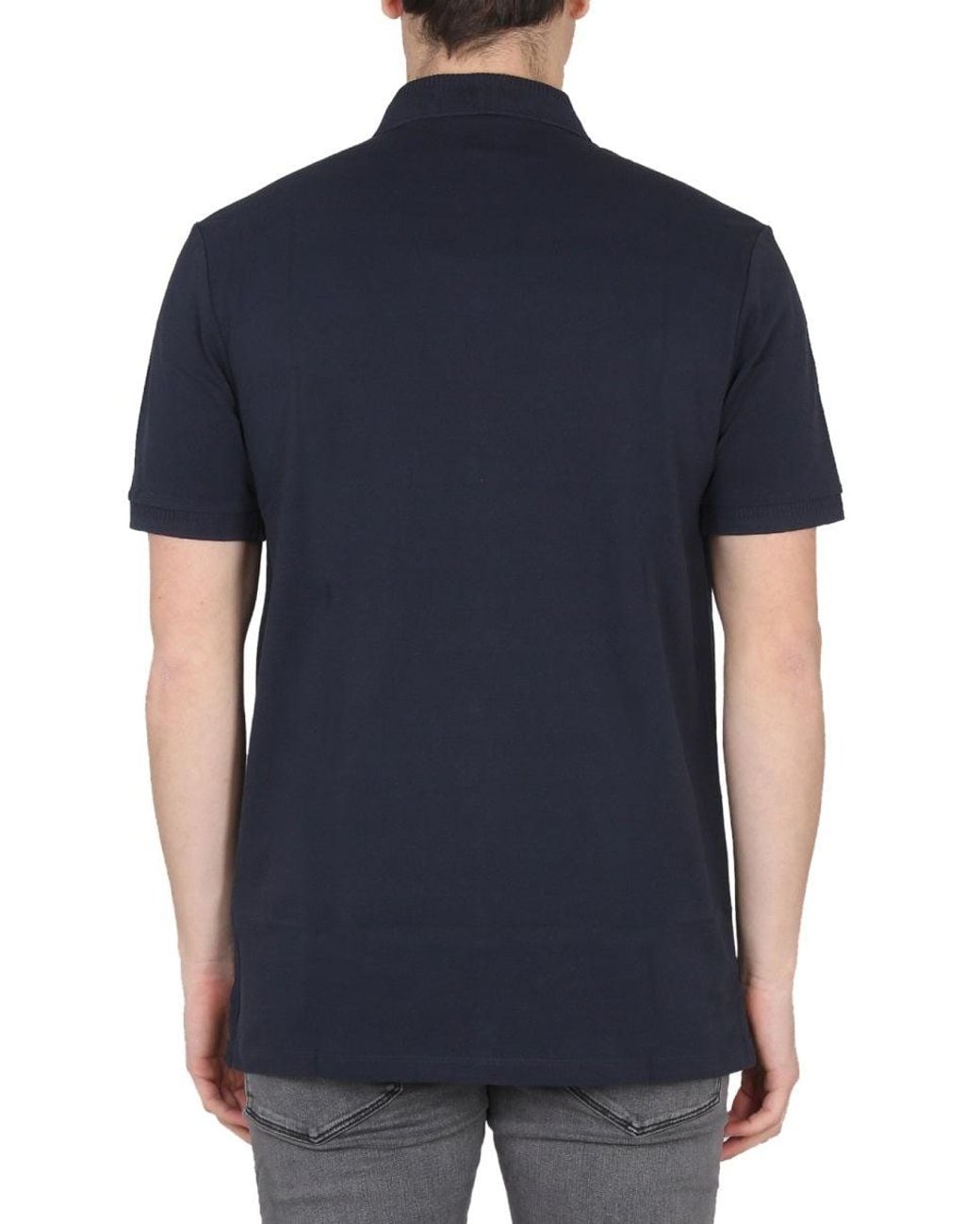 HUGO Blue Polo Con Patch Logo