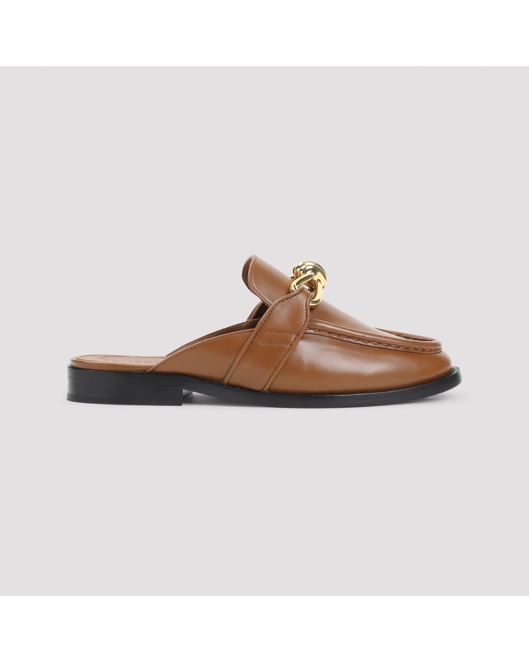 Bottega Veneta Brown New Amber Astaire Calf Leather Loafers
