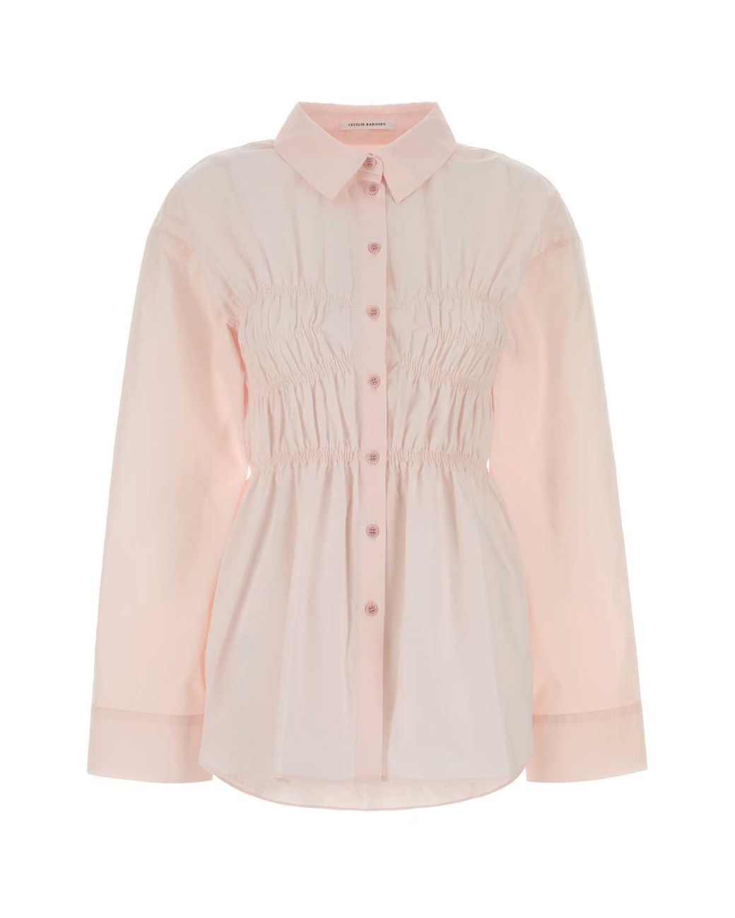CECILIE BAHNSEN Pink Regular Solid Shirt