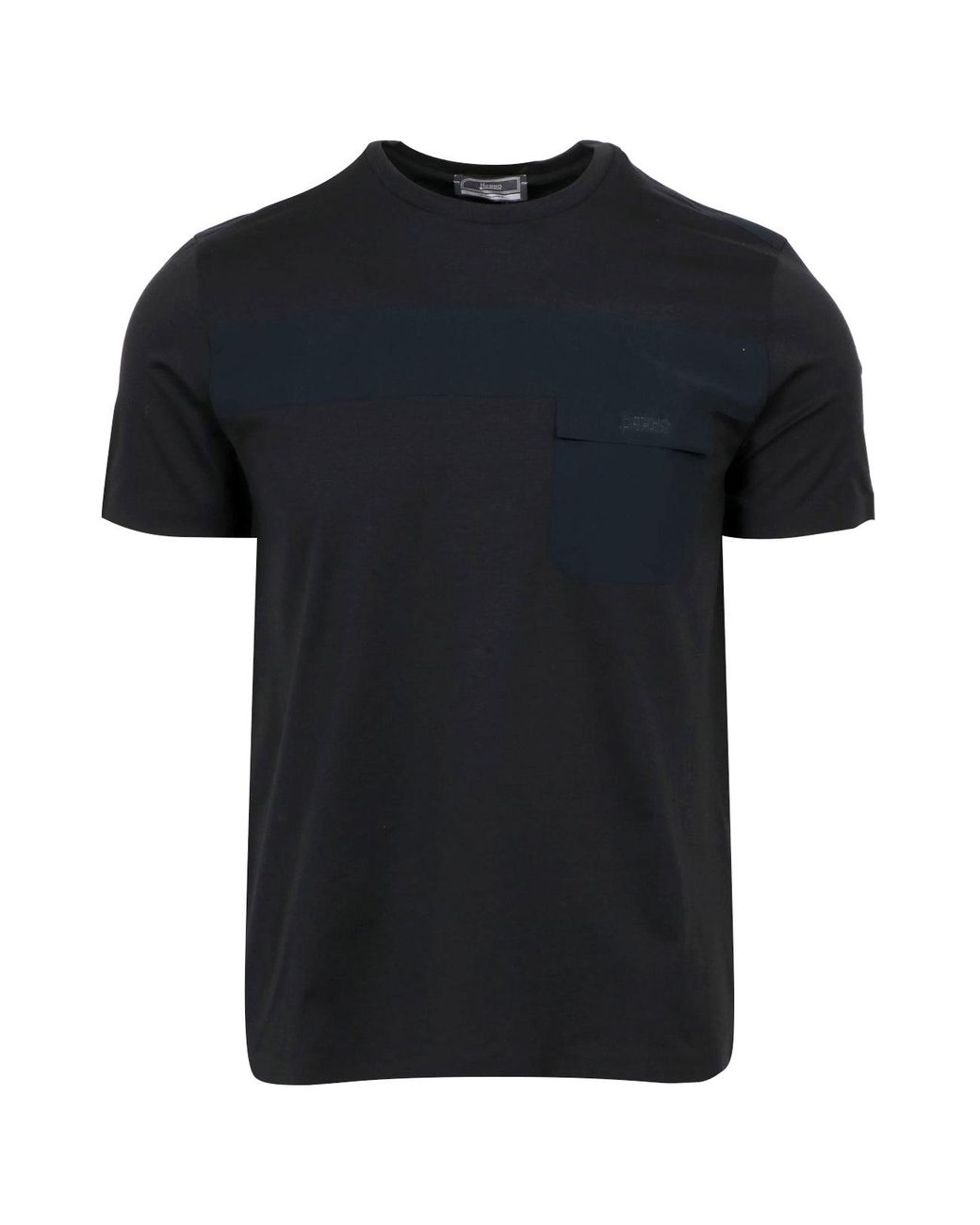 Herno Black T Shirts And Polos for men