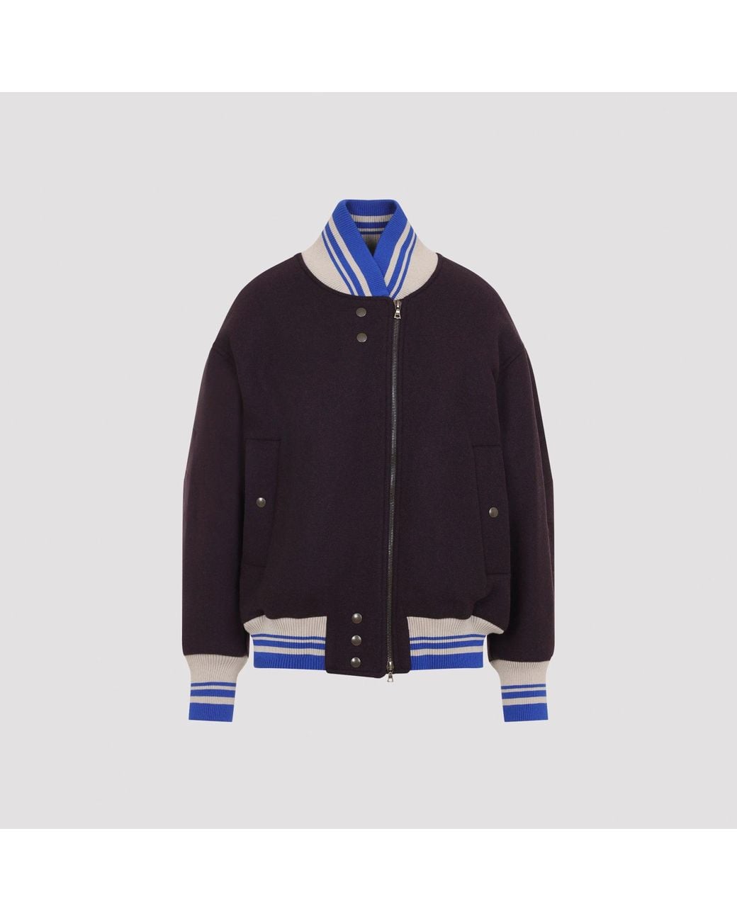 Dries Van Noten Blue Valdi Bomber Jacket