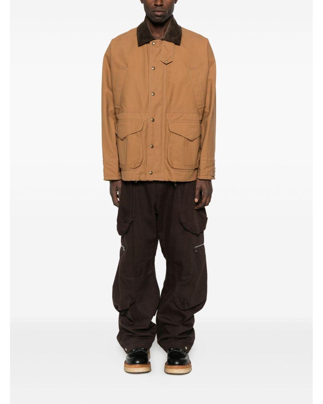 Junya Watanabe Ribfluwelen Shirtjack in het Brown voor heren
