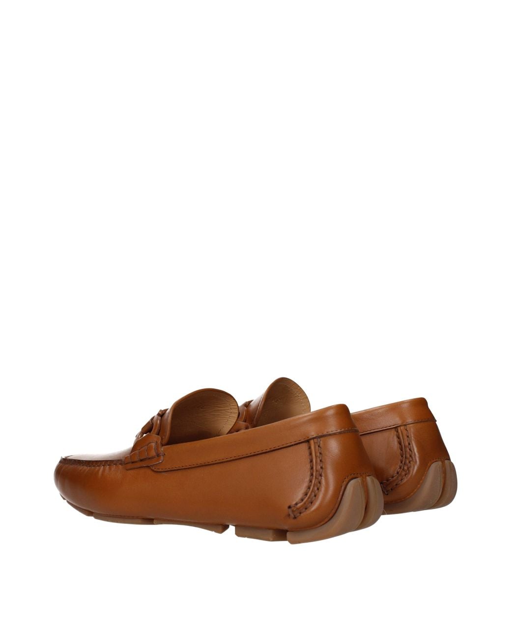 Ferragamo Brown Byte Loafers /Biscuit Leather