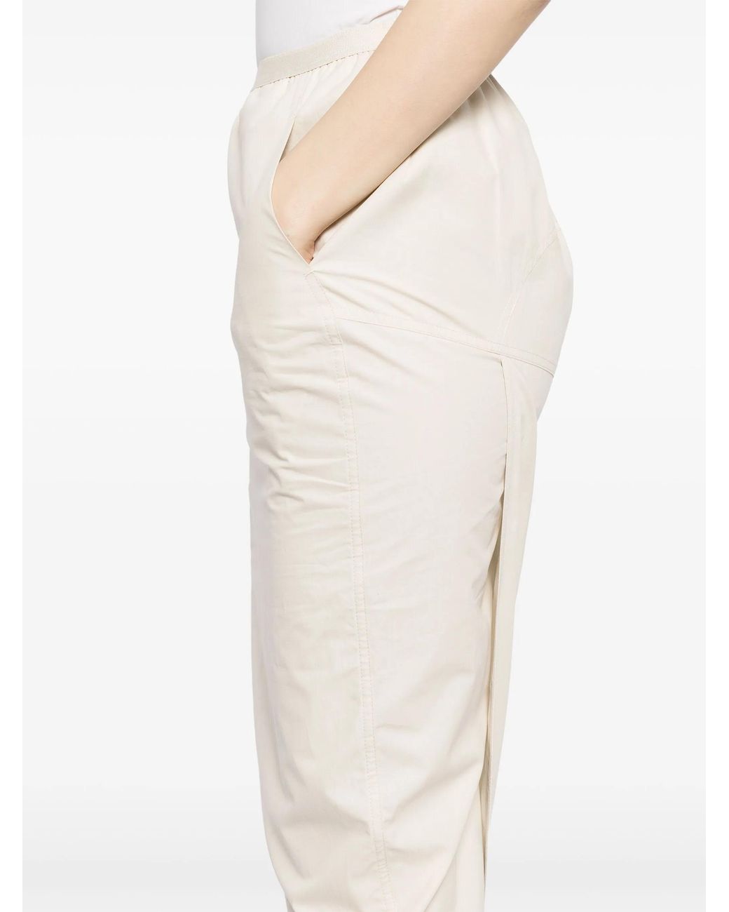 Rick Owens White Pillar Long Skirt