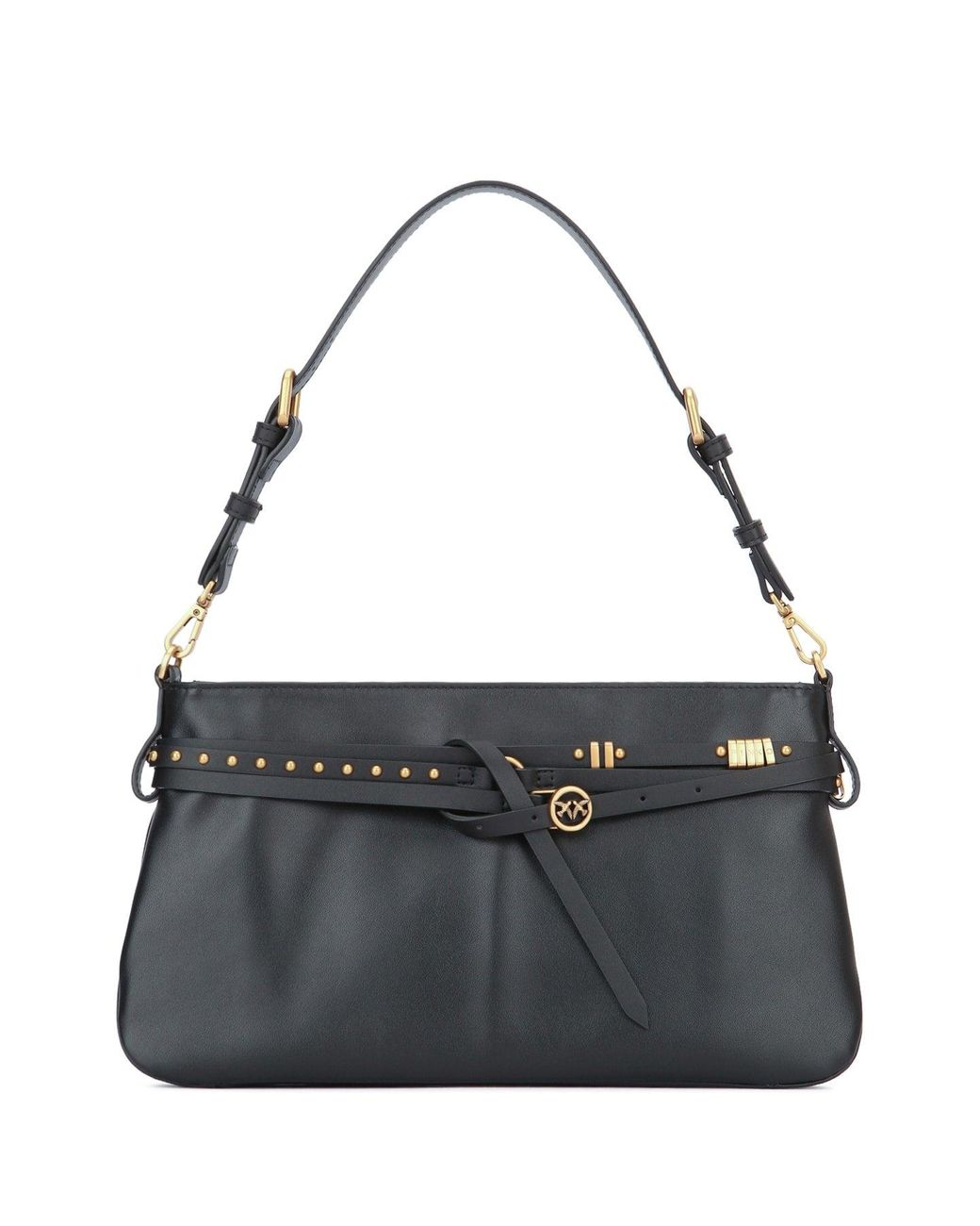 Pinko Black Belt Bag Classic Vitello