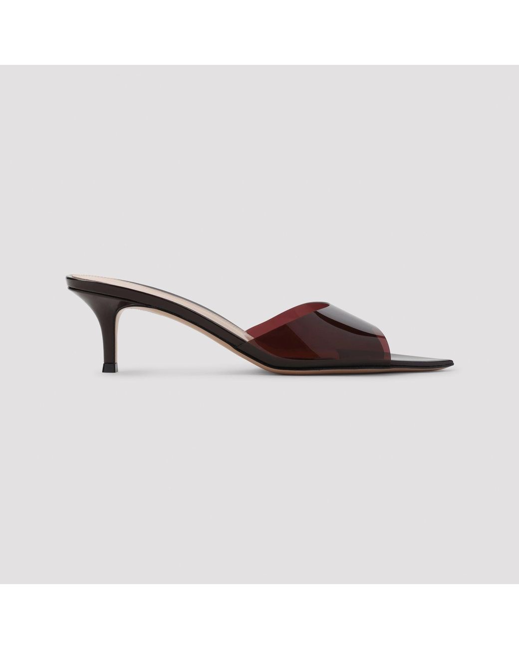 Gianvito Rossi Brown Elle 55 Mini Mules
