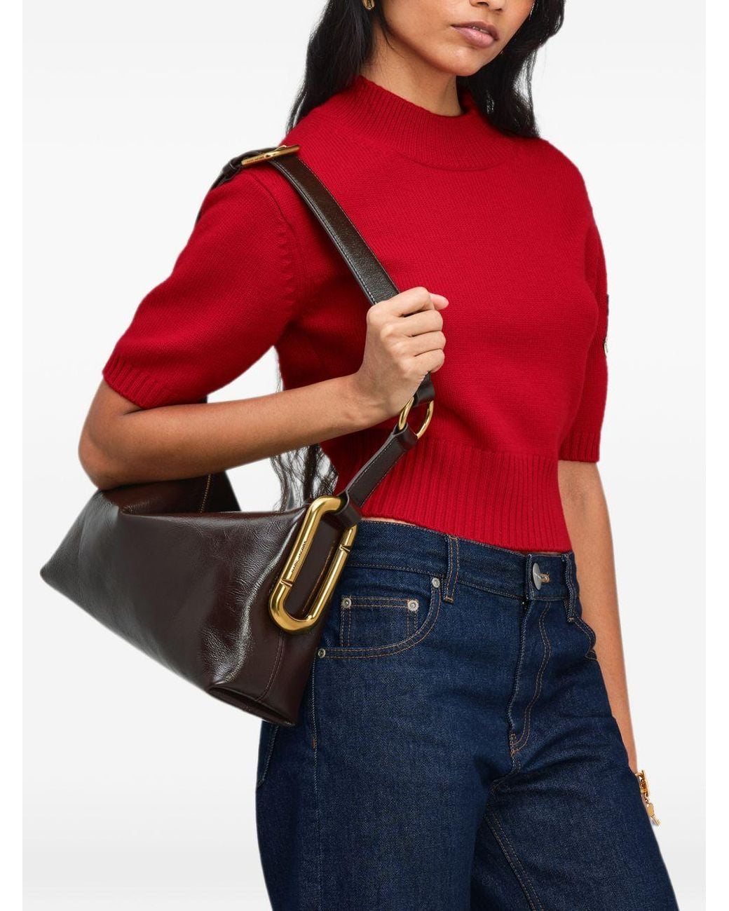 Marc Jacobs White The Juliette Messenger Shoulder Bag
