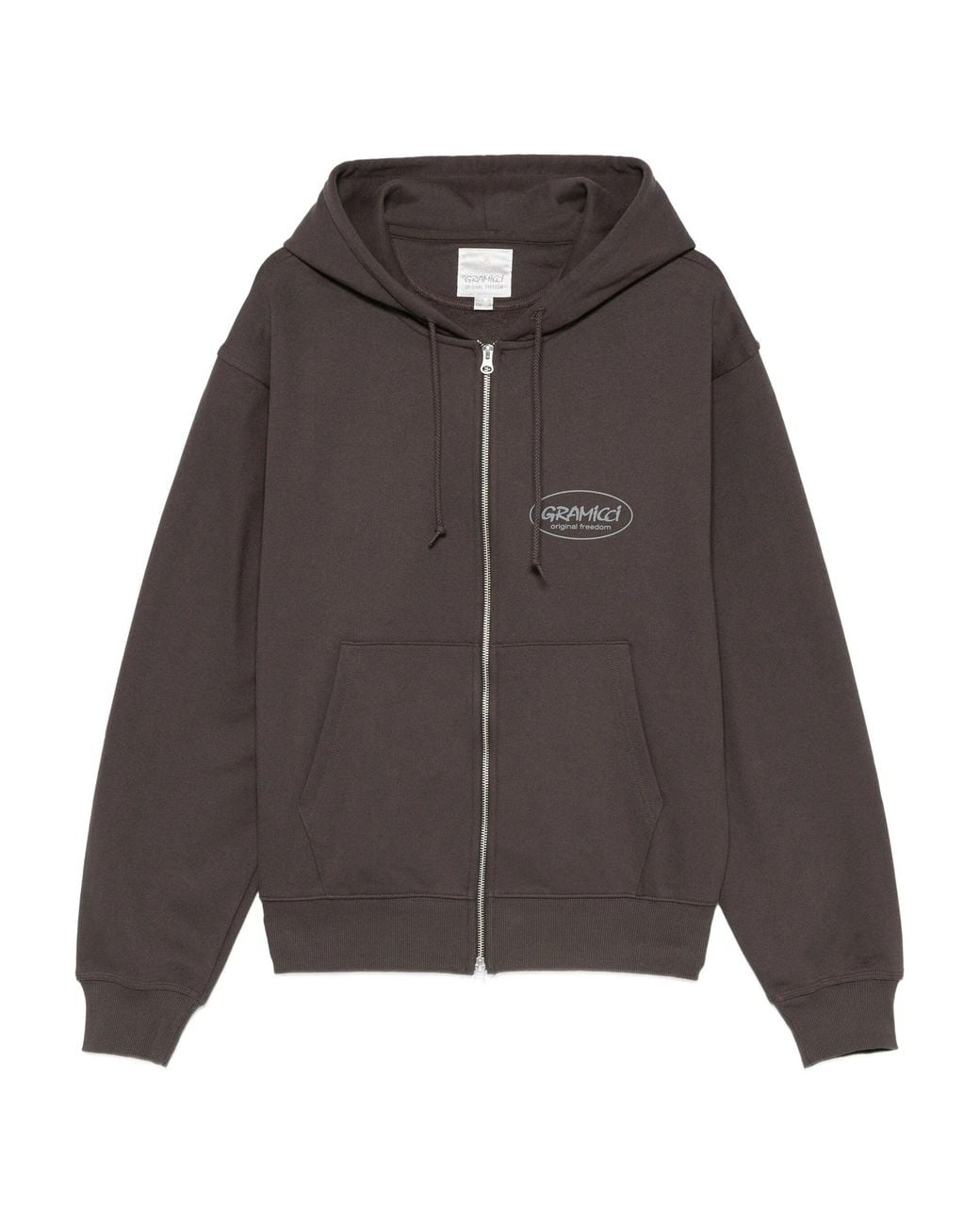 Gramicci Gray Original Freedom Zip Hooded Sweatshirt for men