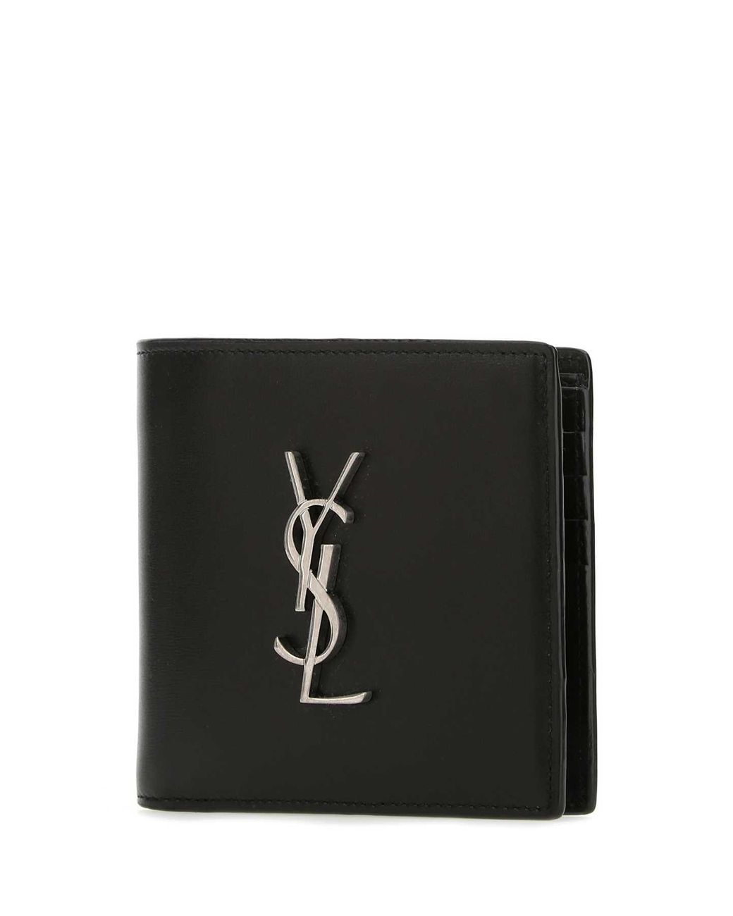 Saint Laurent Black Leather Wallet for men