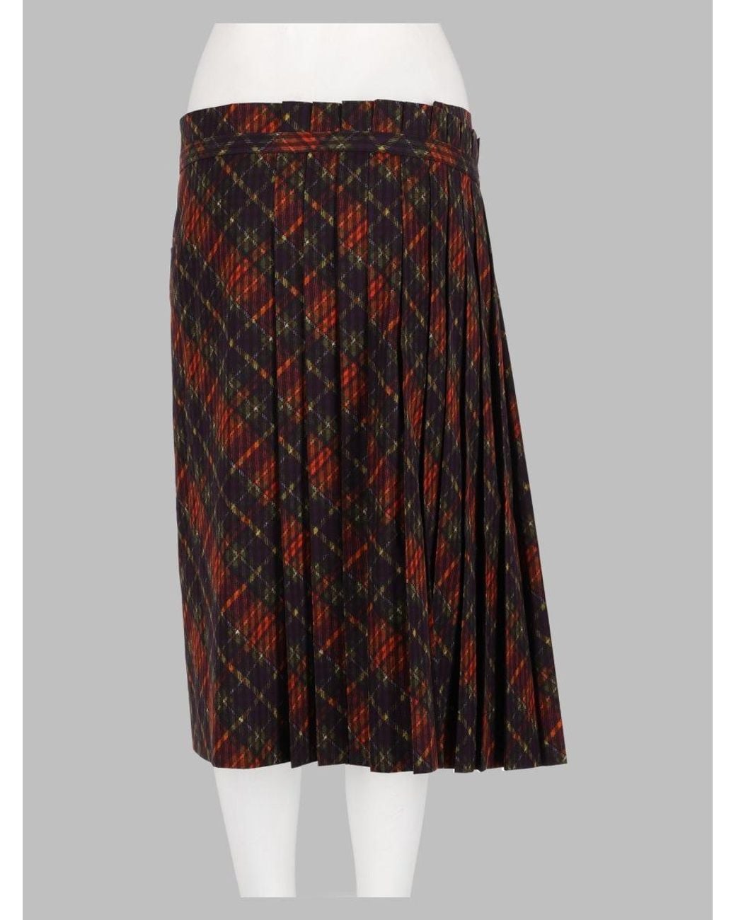 Dries Van Noten Brown Printed Mini Skirt