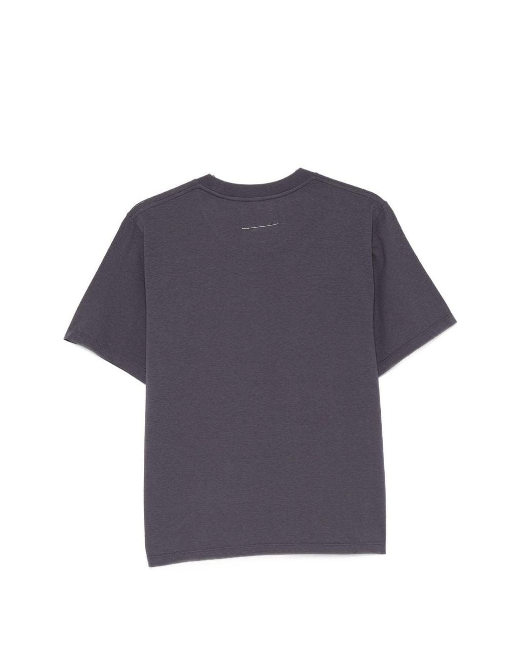 MM6 by Maison Margiela Blue Logo Cotton T-Shirt